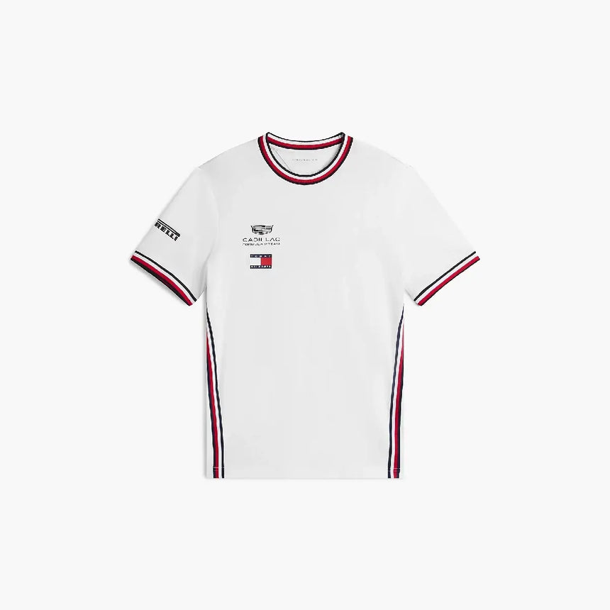 Cadillac F1 T-shirt, echipă, Tommy Hilfiger, alb, 2026