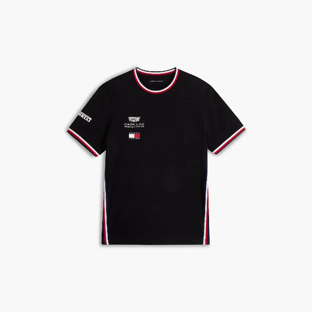 Cadillac F1 T-shirt, echipă, Tommy Hilfiger, negru, 2026
