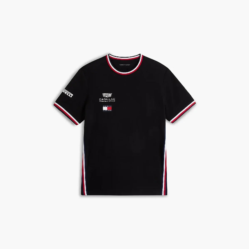 Cadillac F1 T-shirt, echipă, Tommy Hilfiger, negru, 2026