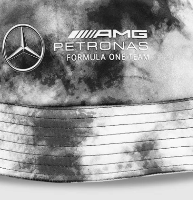 Mercedes Tie Dye Bucket Hat, grau