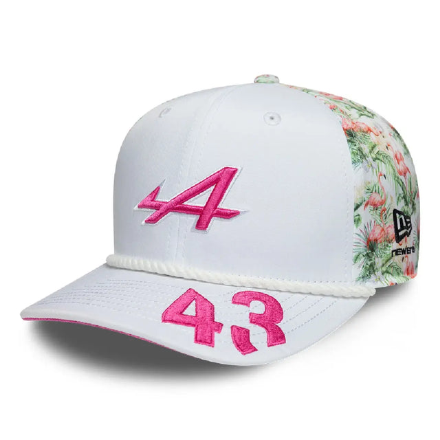 Căciulă Alpesi, echipă, Franco Colapinto, 9SEVENTY, New Era, ediție specială Miami, alb, 2026