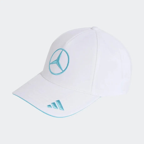 Căciulă Mercedes, echipă, adidas, George Russell, albă