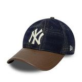 Căciulă New York Yankees, piele loden, New Era, 9TWENTY, maro