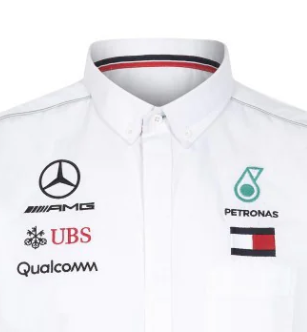 Camasa de Barbat, Mercedes, Alb, 2018