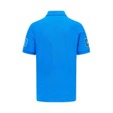 Mercedes George Russell Herren T-Shirt mit Kragen, blau