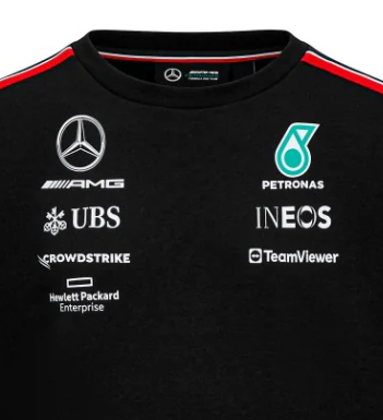 Mercedes Teampullover, schwarz, 2023