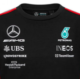 Mercedes Kinder Team T-Shirt, schwarz, 2023