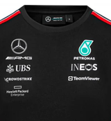 Mercedes Damen Team T-Shirt, schwarz, 2023