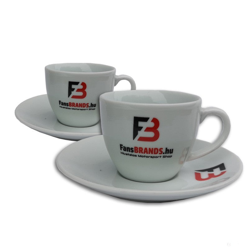 Ceasca FansBRANDS, Alb, 2 bucata - FansBRANDS®