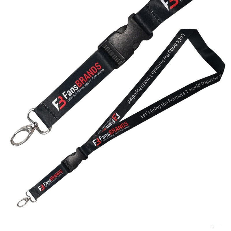 Breloc de Lanyard, FansBRANDS, Negru - FansBRANDS®