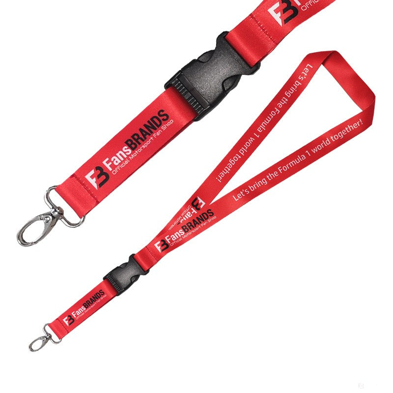 🎁 Breloc de Lanyard, FansBRANDS, Rosu (100% off)