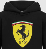 Ferrari Kinder Big Shield Hoodie, schwarz