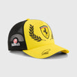 Ferrari sapka, Lewis Hamilton, trucker, Silverstone ediție specială, Puma, Galben, 2026