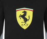 Kinderpullover, Ferrari-Wappen, Schwarz, 2021