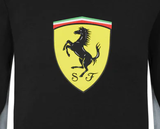 Kinderpullover, Ferrari-Wappen, Schwarz, 2021