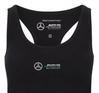 Bluză de damă Mercedes, logo, negru, 2020