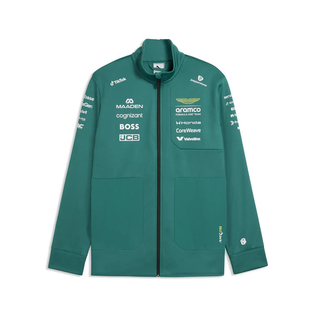 Jachetă softshell Aston Martin, echipă, Puma, verde, 2026