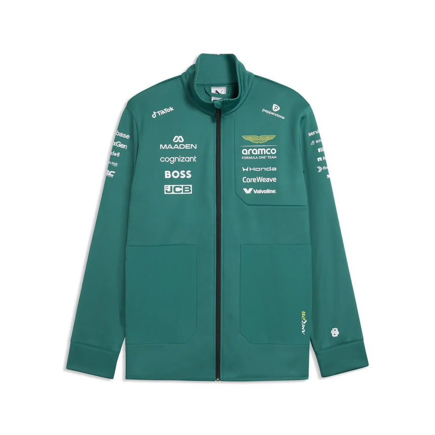 Jachetă softshell Aston Martin, echipă, Puma, verde, 2026