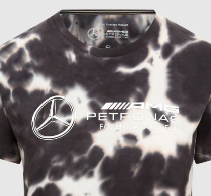 Mercedes Tie Dye Women's T-Shirt, gray