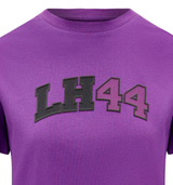 Mercedes Damen-T-Shirt mit Lewis Hamilton-Logo, Lila