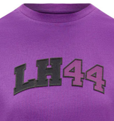 Mercedes Damen-T-Shirt mit Lewis Hamilton-Logo, Lila