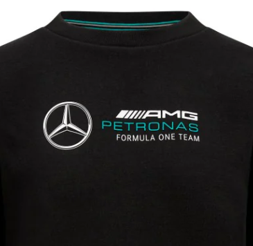 Tricou Mercedes Crew de Dama, negru