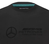 Herren T-Shirt, Mercedes Stealth Großes Logo, Schwarz, 2022