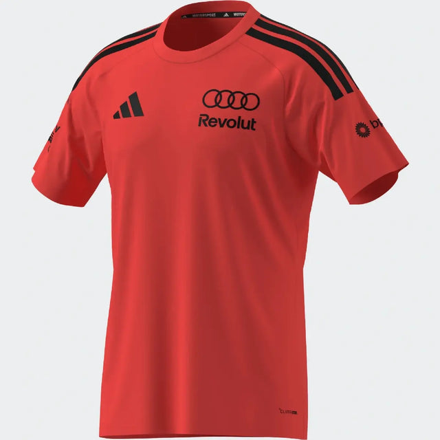 Póló Audi, echipă, setare, adidas, roșu, 2026