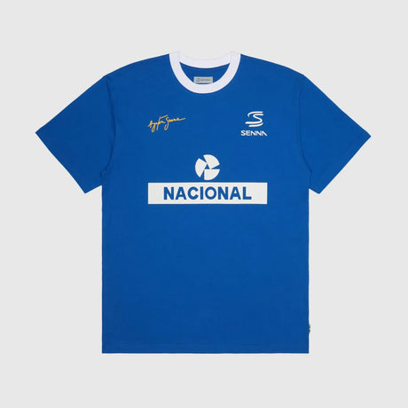 Póló Ayrton Senna, nacional ringer, albastru
