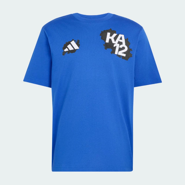 Póló Mercedes, Kimi Antonelli, Nume & Număr, adidas, albastru, 2026