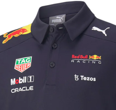 Tricou de Copil cu Guler, Puma Red Bull echipa, 2022, Albastru