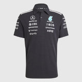 Polo Mercedes, echipă, ingineri, adidas, negru, 2026