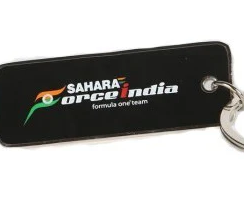 Breloc de Fier,Fforce India Echipa Logo, Unisex, Negru, 2015