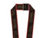 Lanyard Keychain, Lotus, Unisex, Black, 2013