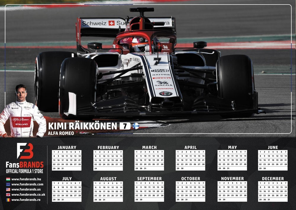 Kimi Raikkönen Calendar de Curse