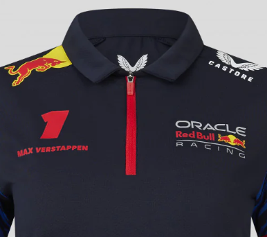 Red Bull Racing Polo, Max Verstappen, Damen, Blau, 2023