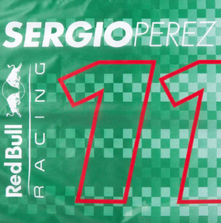 Steag, Red Bull Sergio Pérez, 90x60 cm, Verde, 2021
