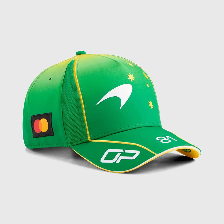 Sapcă McLaren, echipă, Oscar Piastri, Ediție Specială Australia, verde