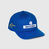 Sapca Ayrton Senna, națională, steppată, albastră