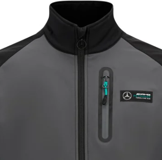 Geaca de Barbati Mercedes Softshell, negru