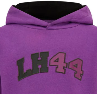 Mercedes Kinder Hoodie für Lewis Hamilton, lila