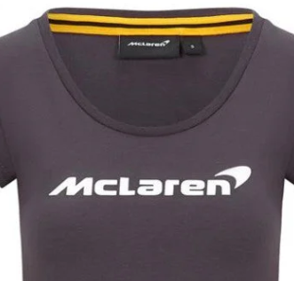 Tricou femei McLaren, logo, gri, 2020