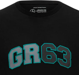 Mercedes Herren George Russell Logo T-Shirt, schwarz