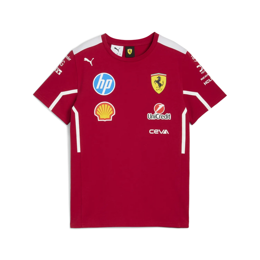 Scuderia Ferrari Team Round Neck T-Shirt - Kids 🔥
