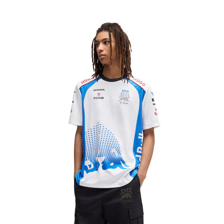 Tricou de echipă VISA RB MENS ALB 🔥