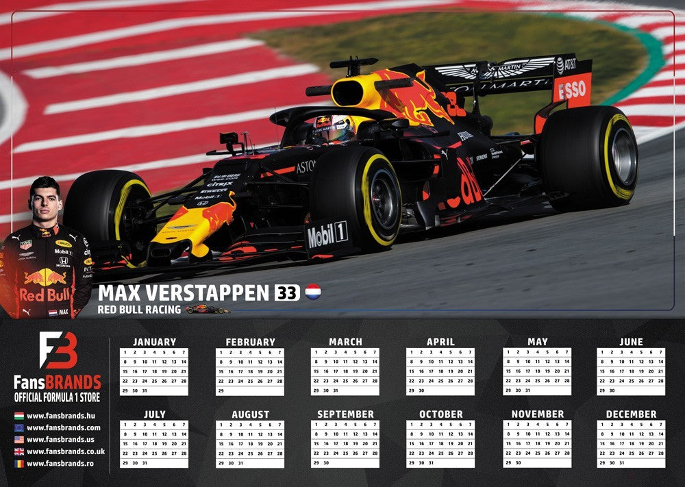 Max Verstappen Calendar de Curse - FansBRANDS®
